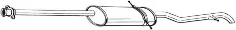 Глушитель, алюм. cталь, задн. часть MERCEDES A140L 1.4, 1.6, 1.9 (02/01-10/04) LWB (289-031) BOSAL 289031 (фото 1)