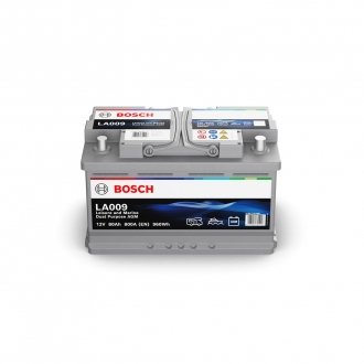 Акумуляторна батарея 80Ah/800A (315x175x190/+R/B13) (Dual Purpose AGM) 0 092 LA0 090 BOSCH 0092LA0090