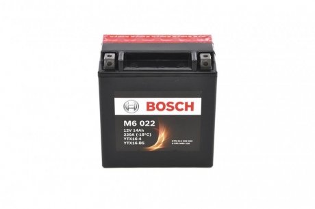 Акумуляторна батарея 12Ah/220A (150x87x161/+L) (AGM) (мото) замінено на 0986FA1240 BOSCH 0 092 M60 220