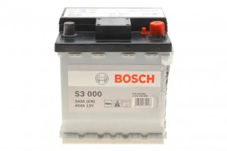 Аккумуляторная батарея 40Ah/340A (175x175x190/+R/B13) BOSCH 0 092 S30 000
