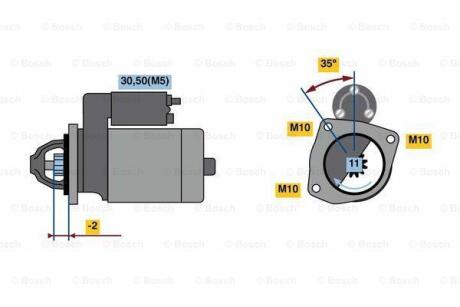 Стартер BOSCH 0986023850