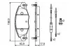 Колодки гальмівні (передні) Citroen С5 01- (+датчики) BOSCH 0 986 424 581 (фото 2)