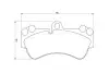 Колодки тормозные (передние) Porsche Cayenne/VW Touareg 02-10 (Brembo) (190x99,1) BOSCH 0 986 424 740 (фото 2)