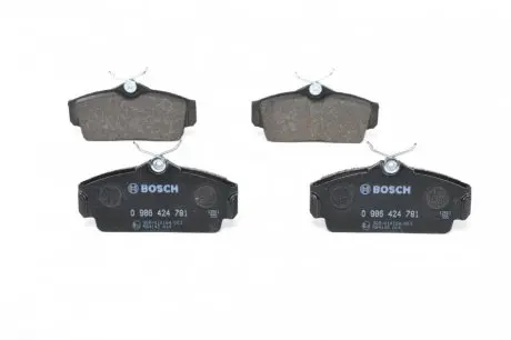 Колодки тормозные (передние) Nissan Almera 00-06/Primera 96-02 BOSCH 0 986 424 781