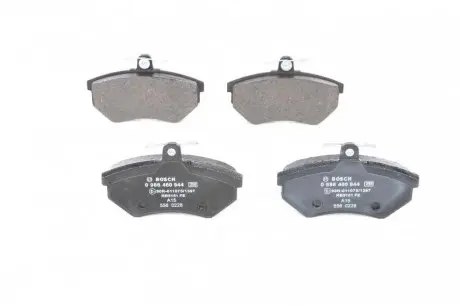Колодки гальмівні (передні) Audi A4 95-01/VW Golf III/IV -02/Caddy II -04 BOSCH 0 986 460 944