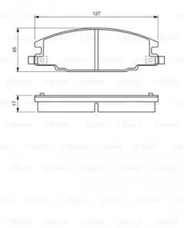 Колодки гальмівні (передні) Isuzu Trooper/Opel Frontera 84-98 BOSCH 0 986 460 960