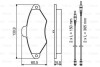 Колодки тормозные (передние) Citroen Xantia 93-03 (+ датчики) BOSCH 0986461757 (фото 8)