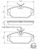 Колодки гальмівні (передні) Renault Laguna I 93-01/Megane I 96-03/Safrane 92-00 (з датчиком) BOSCH 0986461765 (фото 8)