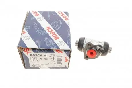Циліндр гальмівний (задній) Toyota Corolla 92- 02 (R) (d=19mm) BOSCH 0 986 475 735