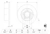 Диск гальмівний (задній) Skoda Superb/VW Passat 96-08 (244.9x10) BOSCH 0 986 478 132 (фото 5)