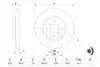 Диск тормозной (передний) Toyota Yaris 1.0-1.5 10- (258x22) BOSCH 0 986 479 363 (фото 5)