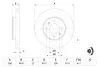 Диск гальмівний (передній) Hyundai Accent III 05-10/Kia Rio II 05- (256x22) BOSCH 0 986 479 367 (фото 5)