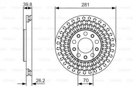 Диск гальмівний BOSCH 0 986 479 C42