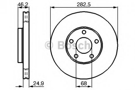 Гальмівний диск BOSCH 0986479C81