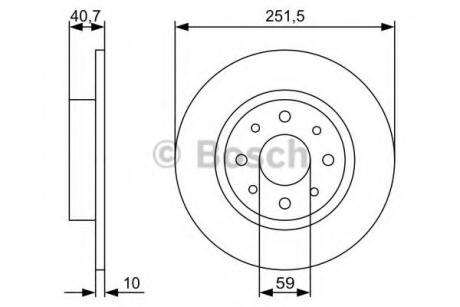 Гальмівний диск BOSCH 0986479C83