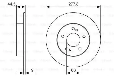 Диск гальмівний NISSAN Cefiro/Maxima QX \'\'R \'\'2,0-3,0 \'\'94>> BOSCH 0986479T86