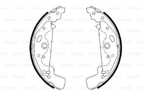 Колодки тормозные барабанные BOSCH 0 986 487 643