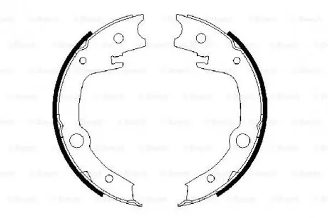 Колодки гальмівні барабанні BOSCH 0 986 487 679