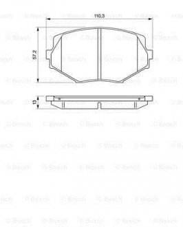 ГАЛЬМІВНІ КОЛОДКИ BOSCH 0986494080