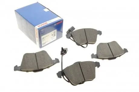 Колодки гальмівні (передні) Audi A6 97-05 (+датчики) BOSCH 0 986 494 283