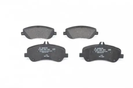 Колодки тормозные дисковые BOSCH 0 986 494 302