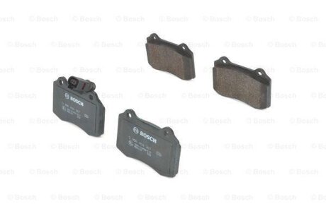 Колодки гальмівні (передні) Seat Leon/Toledo 98-06 (+датчик) BOSCH 0986494367