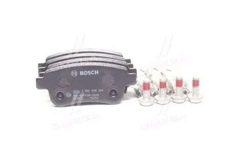 Колодки тормозные (задние) Renault Fluence/Megane/Scenic 08- BOSCH 0 986 494 384