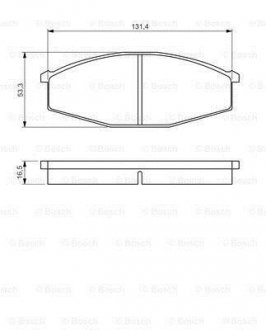 Тормозные колодки, дисковые BOSCH 0 986 494 566