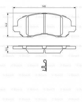 КОЛОДКИ ГАЛЬМІВНІ BOSCH 0986494575