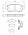 Колодки гальмівні (передні) Ford Fiesta 08-/Mazda 2 07-15 (з прижимною пластиною) BOSCH 0 986 494 652 (фото 9)