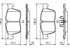 Колодки гальмівні дискові BOSCH 0986494829 (фото 2)