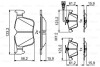 Колодки гальмівні (задні) Audi A3 2.5 RS 15- BOSCH 0986494835 (фото 1)