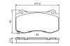 Колодки тормозные (передние) Chrysler 300C/Geep Grand Cherokee 04-12 BOSCH 0986494870 (фото 8)
