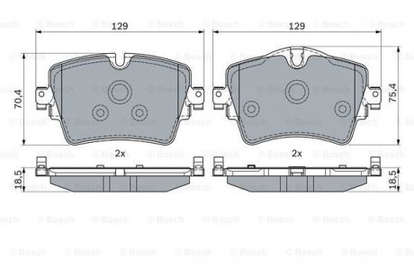 Колодки гальмівні дискові BOSCH 0 986 494 940