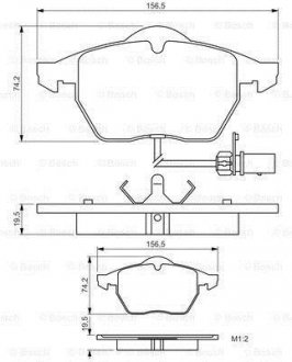 Колодки тормозные дисковые AUDI/VW A4/A6/S6/Passat''F'1.8-2.6''>>05 PR2 BOSCH 0 986 495 232