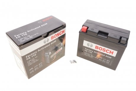 Акумуляторна батарея 10Ah/165A (150x70x130/+L/B0) (AGM) Factory Activated AGM BOSCH 0 986 FA1 100
