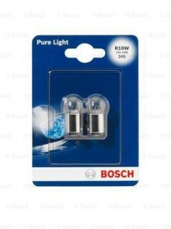 Автолампа R10W 12V 10W BA15s Pure Light (блістер/к-кт 2шт) BOSCH 1 987 301 019