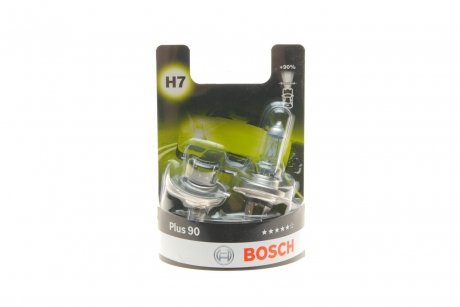 Лампа розжарювання H7 12V 55W PX26d plus 90 (компл.) (вир-во) BOSCH 1987301423