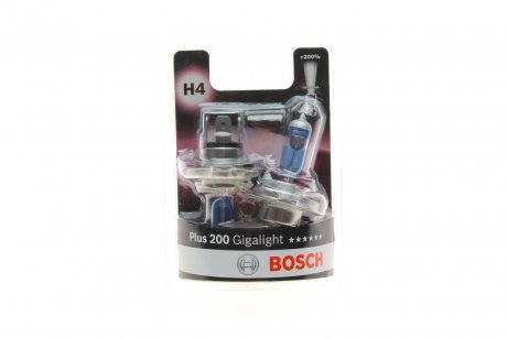 Автолампа H4 12V 60/55W P43t Plus 200 Gigalight BOSCH 1 987 301 435