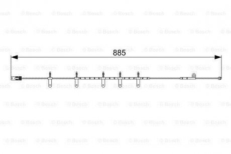 Датчик зносу гальмівних колодок BOSCH 1 987 473 015 (фото 1)