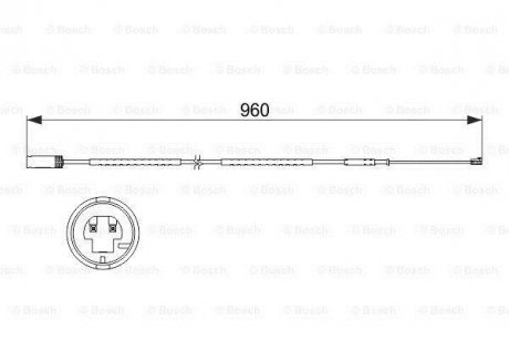 ДАТЧИК ЗНОШУВАННЯ ДИСК.КОЛ.ЗАД BOSCH 1 987 473 523