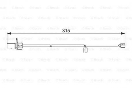 Датчик зношування диск.кол.зад BOSCH 1987474518 (фото 1)