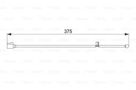 Датчик износа тормозных колодок (передних) VW Touareg/Porsche Cayenne 02-10 (L=375mm) BOSCH 1 987 474 562