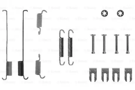 Комплект пружинок колодок ручника Fiat Brava/Bravo 93- (Lockheed) BOSCH 1987475219