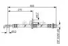 Шланг гальмівний (передній) (L) Toyota Avensis/Corolla 1.4-2.4D 01-08 (L=581mm) BOSCH 1 987 476 246 (фото 1)