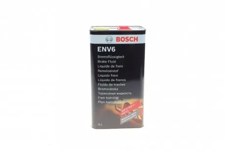 Тормозная жидкость ENV6 (DOT4/DOT3/DOT5.1) (5L) BOSCH 1 987 479 208