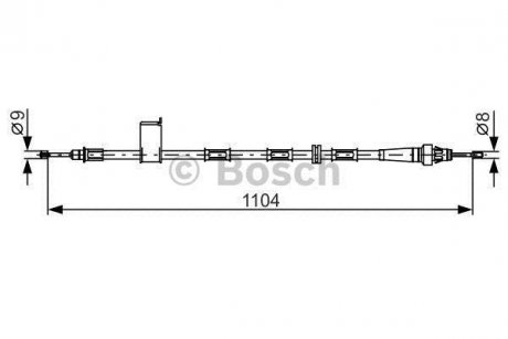 Трос ручника Jeep Grand Cherokee 98-05 (L) BOSCH 1 987 482 364