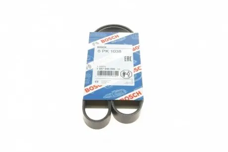 Ремень генератора VW Caddy 1.9D/SDI-03 (6PK1038) BOSCH 1 987 946 000