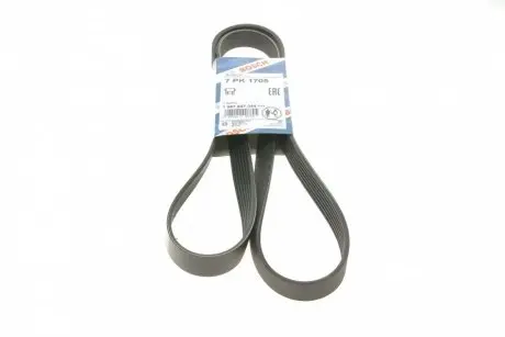 Ремень генератора Renault Megane/Laguna/Scenic 2.0 dCi 07-/Peugeot 508 2.0HDI 18- (7PK1705) BOSCH 1 987 947 044