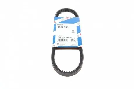 Ремінь генератора Hyundai Elantra/Lantra II 1.6-2.0 16V 96-02 (13x655) BOSCH 1 987 948 146